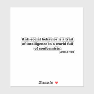Nikola tesla quote STICKER