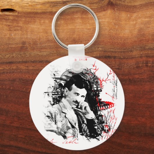 Nikola Tesla Schlüsselanhänger (Vorderseite)