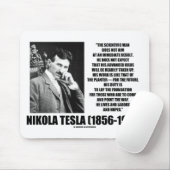 Nikola Tesla Scientific Man will nicht sofort Mousepad (Mit Mouse)
