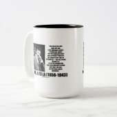 Nikola Tesla Scientific Man will nicht sofort Zweifarbige Tasse (Vorderseite Links)