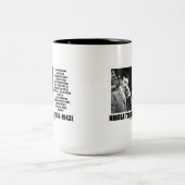 Nikola Tesla Scientific Man will nicht sofort Zweifarbige Tasse (Mittel)