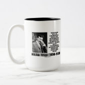 Nikola Tesla Scientific Man will nicht sofort Zweifarbige Tasse (Links)