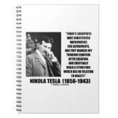 Nikola Tesla Scientists Gleichung Kein Beziehungsq Notizblock (Vorderseite)