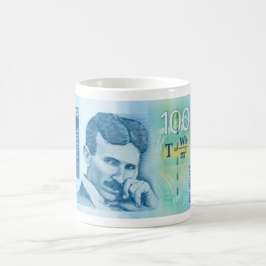 Nikola Tesla Serbian-Währungs-Tasse Kaffeetasse (Mittel)