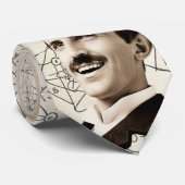 Nikola Tesla - Smiling - 369 Key for the Universe Krawatte (Gerollt)
