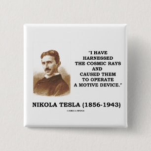 Nikola Tesla spannte Strahlungs-Motiv-Gerät vor Button
