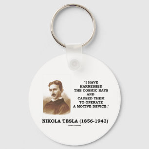 Nikola Tesla spannte Strahlungs-Motiv-Gerät vor Schlüsselanhänger