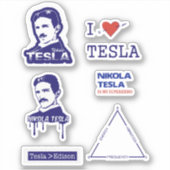 NIKOLA TESLA STICKERS AUFKLEBER (Vorderseite)