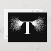 Nikola Tesla - Tesla Coil - Blitzlicht Postkarte (Vorne/Hinten)