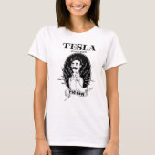 Nikola Tesla u. seine Taube T-Shirt (Vorderseite)
