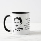 Nikola Tesla u. Zitat Tasse (Links)