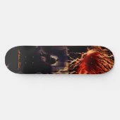 Nikola Tesla Voltage Released Vintage Art Skateboard (Horizontal)