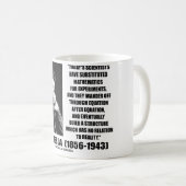 Nikola Tesla-Wissenschaftler-Gleichung kein Kaffeetasse (VorderseiteRechts)