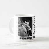 Nikola Tesla-Wissenschaftler-Gleichung kein Kaffeetasse (Vorderseite Links)