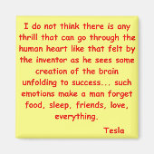 Nikola tesla Zitat Magnet (Vorne)