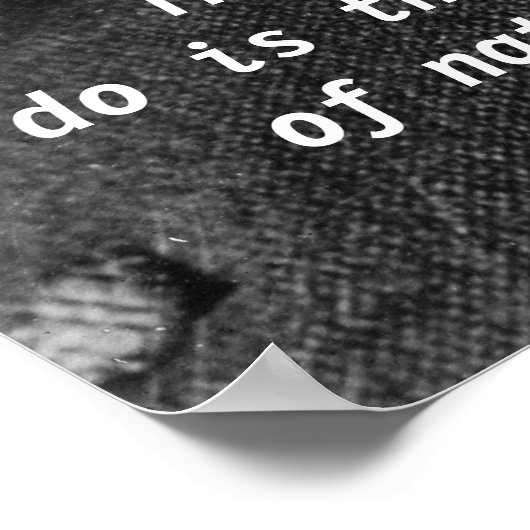 Nikola Tesla Zitat Poster (Ecke)