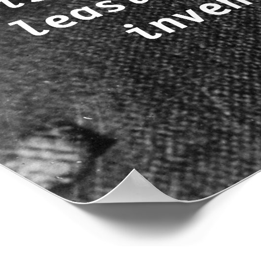 Nikola Tesla Zitat Poster (Ecke)