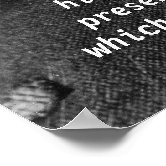 Nikola Tesla Zitat Poster (Ecke)