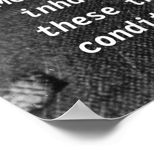 Nikola Tesla Zitat Poster (Ecke)