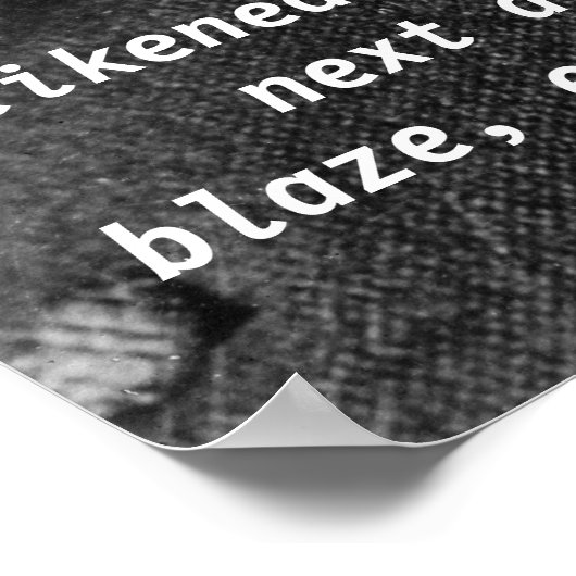 Nikola Tesla Zitat Poster (Ecke)