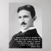 Nikola Tesla Zitat Poster (Vorne)