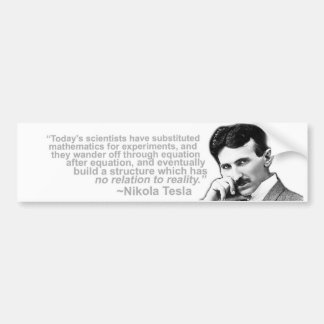 Nikola Tesla zitierter Klugheits-Autoaufkleber Autoaufkleber