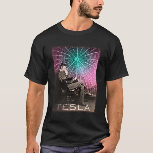Nikola Tesla's Ac Electricity Inspiriere Wissensch T-Shirt (Vorderseite)