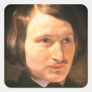 Nikolai Gogol Portrait Square Sticker