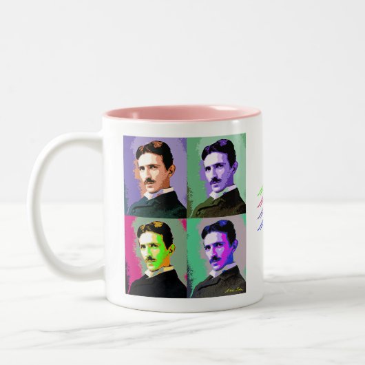 NikolaTesla Zweifarbige Tasse (Links)