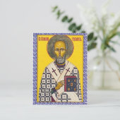 Nikolaus-Ikone Postkarte (Stehend Vorderseite)