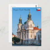 Nikolaus Kirche in der Altstadt von Prag Postkarte (Vorne/Hinten)