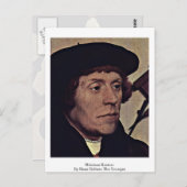 Nikolaus Kratzer von Hans Holbein die Jüngsten Postkarte (Vorne/Hinten)