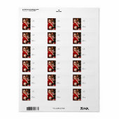 Nikolaus-Labels für Weihnachtsgeschenke Adressaufkleber (Vorne)