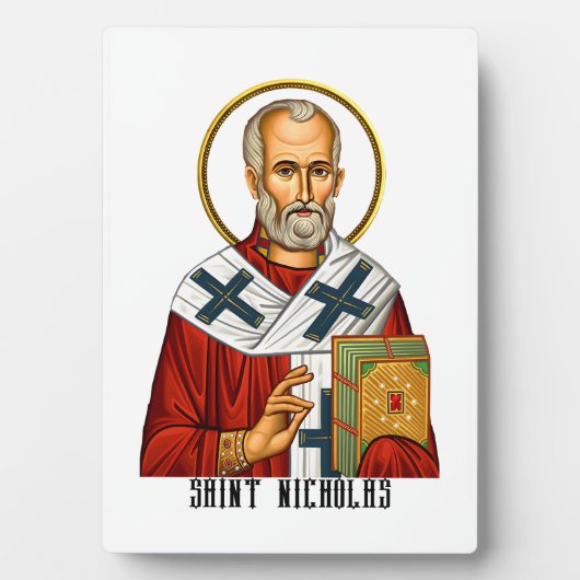 Nikolaus-Orthodoxe Heilige Ikone Fotoplatte (Vorderseite)