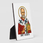 Nikolaus-Orthodoxe Heilige Ikone Fotoplatte (Seite)