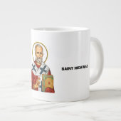 Nikolaus-Orthodoxe Heilige Ikone Jumbo-Tasse (Vorderseite Rechts)