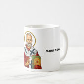 Nikolaus-Orthodoxe Heilige Ikone Kaffeetasse (VorderseiteRechts)