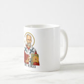 Nikolaus-Orthodoxe Heilige Ikone Kaffeetasse (VorderseiteRechts)