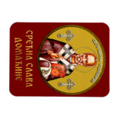Nikolaus-Orthodoxe Ikone 01 Magnet (Horizontal)