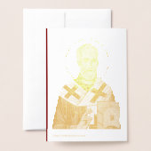 Nikolaus-Orthodoxe Ikone 04 Folienkarte (Rückseite mit Umschlag)