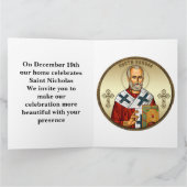 Nikolaus-Orthodoxe Ikone 09 Karte (Innenseite)