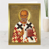 Nikolaus-Orthodoxe Ikone 10 Karte (Vorderseite)