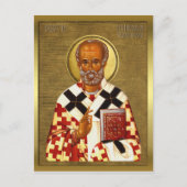Nikolaus-Orthodoxe Ikone 10 Postkarte (Vorderseite)