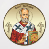 Nikolaus-Orthodoxe Ikone Etiketten (Design 2)
