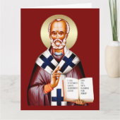Nikolaus-Orthodoxe Ikone Karte (Vorderseite)