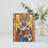 Nikolaus-Ost-Orthodoxe Christliches Symbol Postkarte (Stehend Vorderseite)