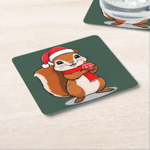 Nikolaus Rechteckiger Pappuntersetzer