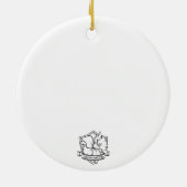 Nikolaus-Schmuckstück Keramik Ornament (Hinten)