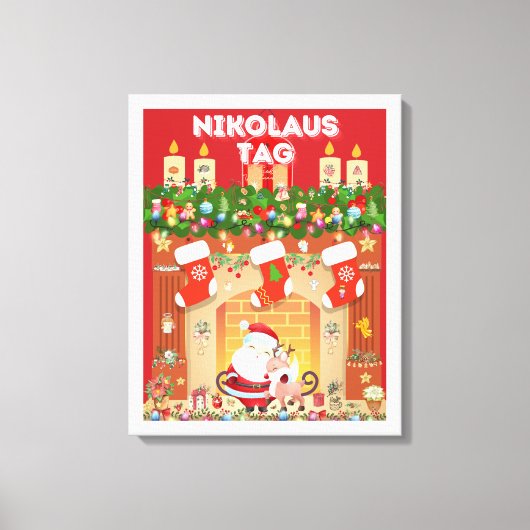 Nikolaus Tag Leinwanddruck (Vorderseite)