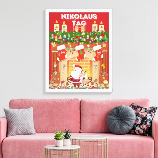 Nikolaus Tag Leinwanddruck (Insitu (Wohnzimmer))